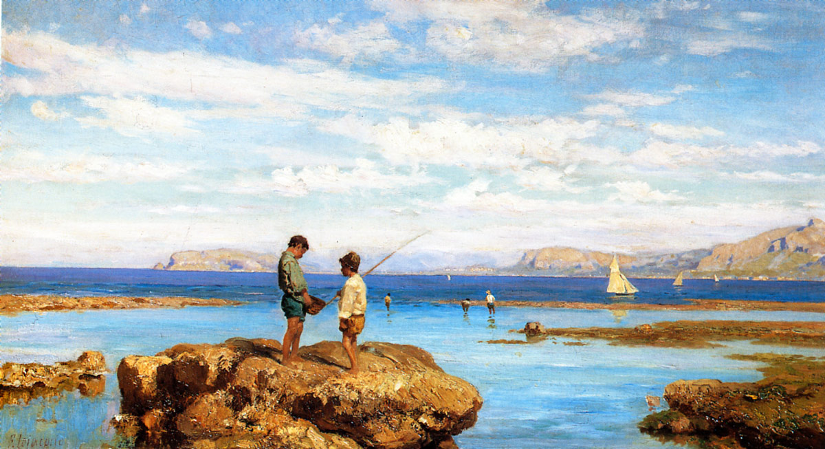 Francesco Lojacono - Piccoli pescatori