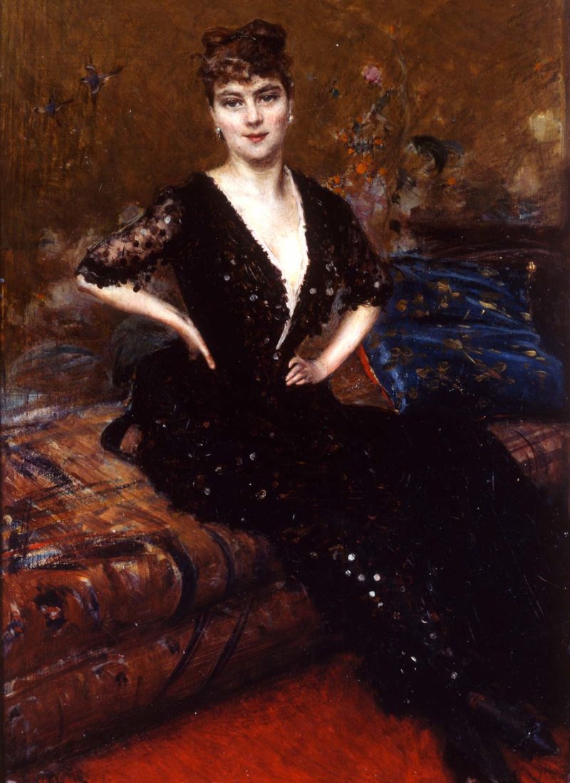 Giovanni Boldini - Signora dagli occhi color pervinca